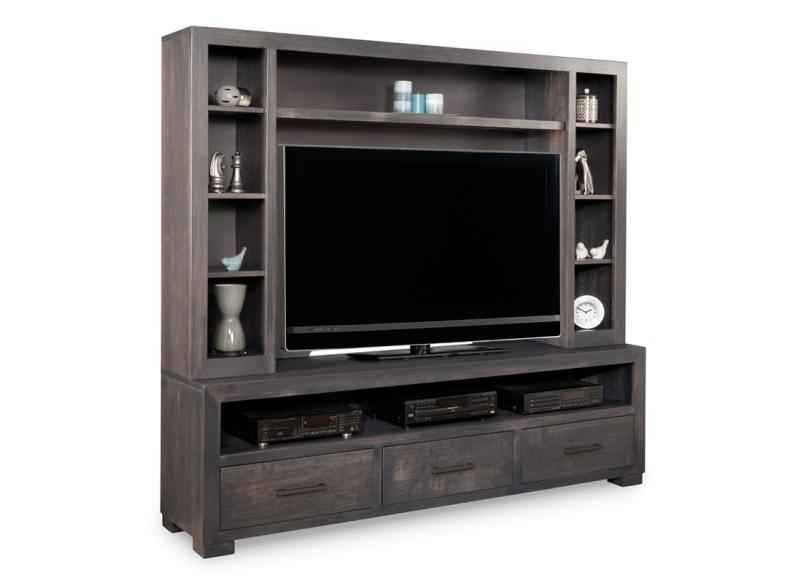 Steel City HDTV Unit with Hutch Collection