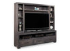 Steel City HDTV Unit with Hutch Collection