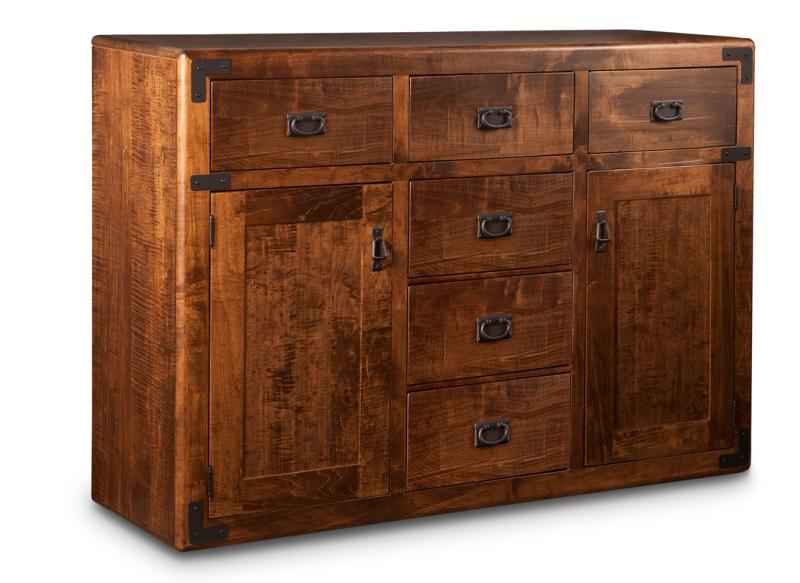 Saratoga Sideboard w/2 Wood Doors &6/Dwrs Collection