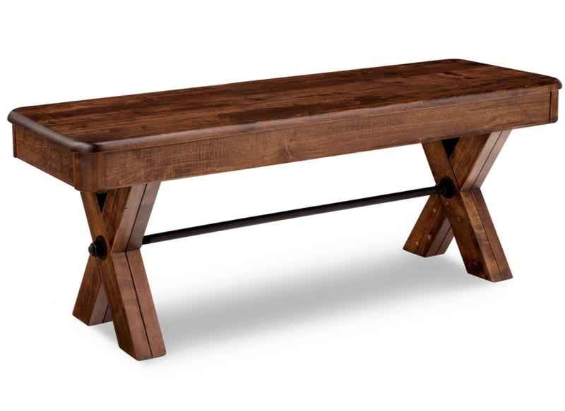 Saratoga  Bench with Wood Seat Collection