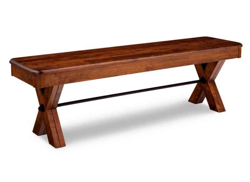 Saratoga  Bench with Wood Seat Collection