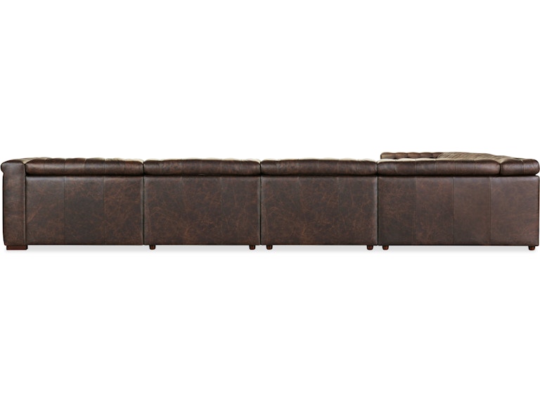 Savion Deux 6 Seat Sectional with Power Headrests and 3 Power Recliners