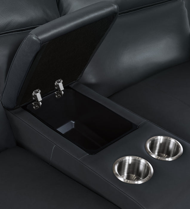 Nelson Zero Gravity Power Console Loveseat with Power Headrests and Lumbar