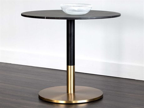 Massie Bistro Table Black Marble 35.5"