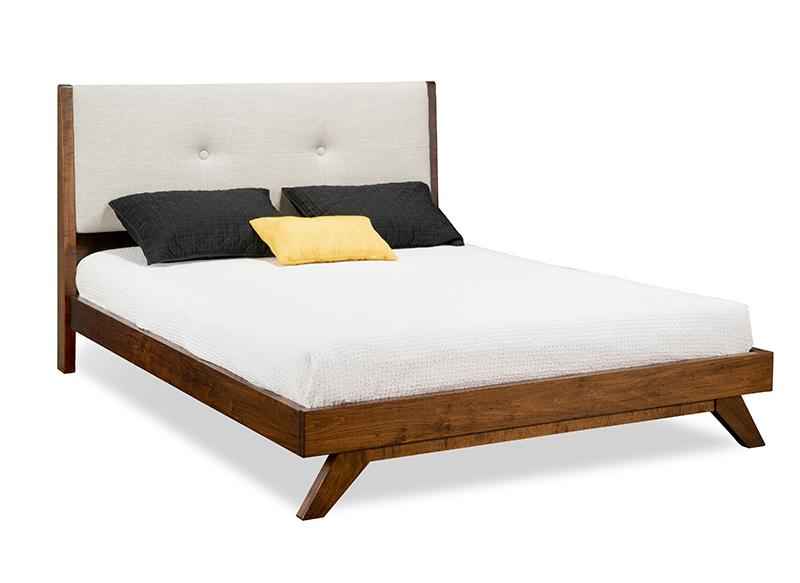 Tribeca Platform Bed with Fabric Headboard Collection