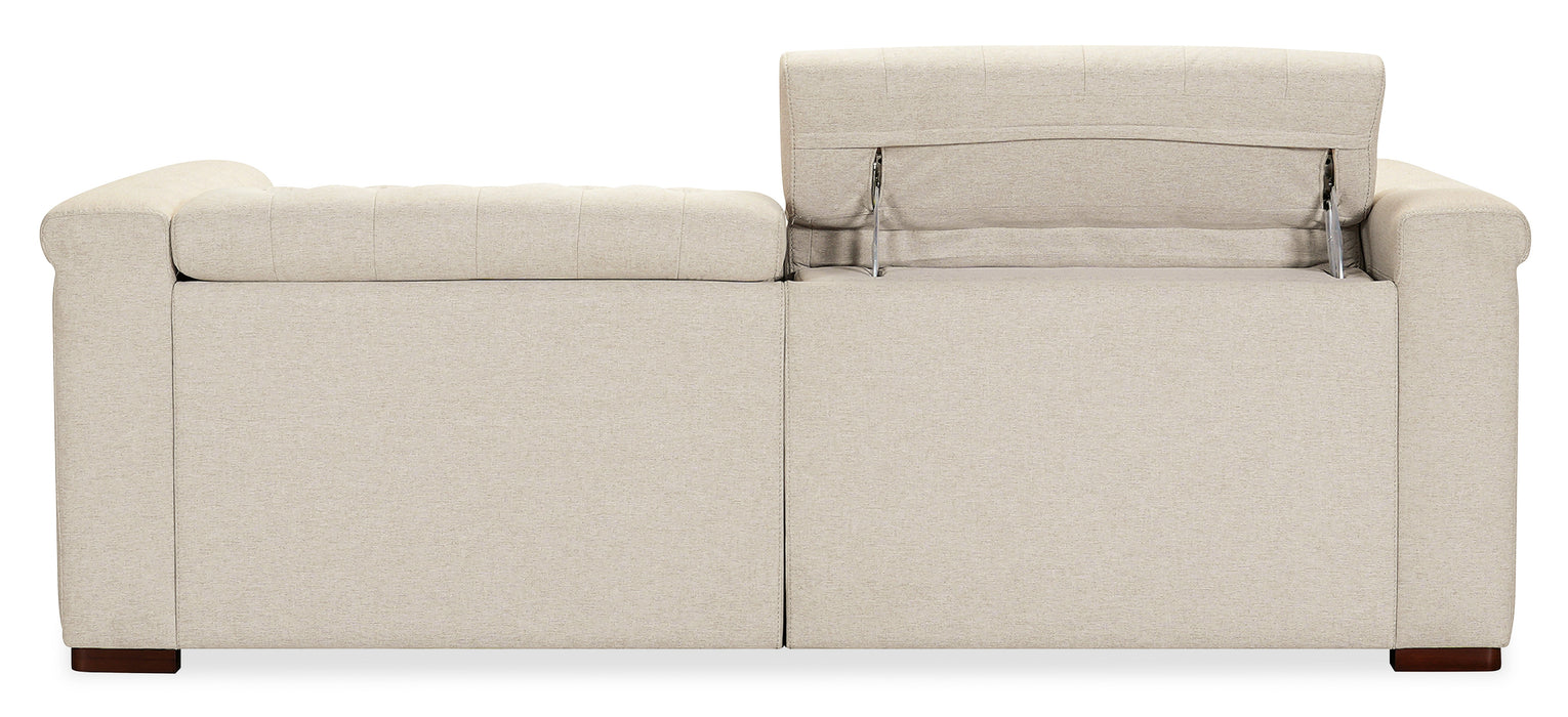 Savion Deux LAF/RAF 2 over 2 Sofa with Power Recliners and Power Headrests