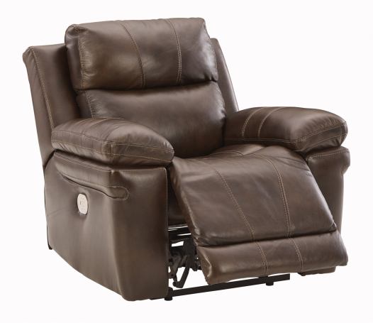 Edmar Power Recliner Chair with Adjustable Headrest in Chocolate