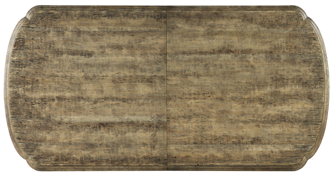 La Grange Le Vieux 86in Double Pedestal Table with 2-18in Leaves