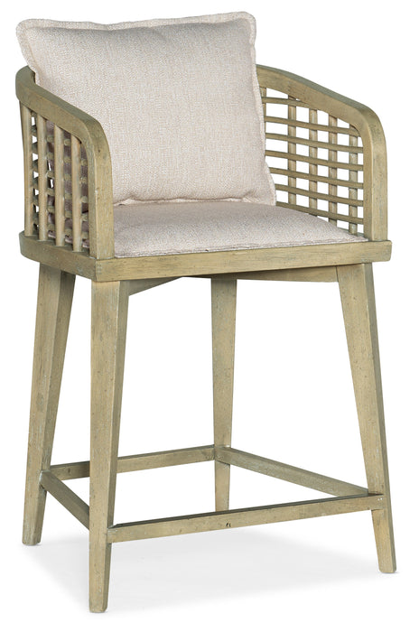 Surfrider Barrel Back Swivel Counter Stool
