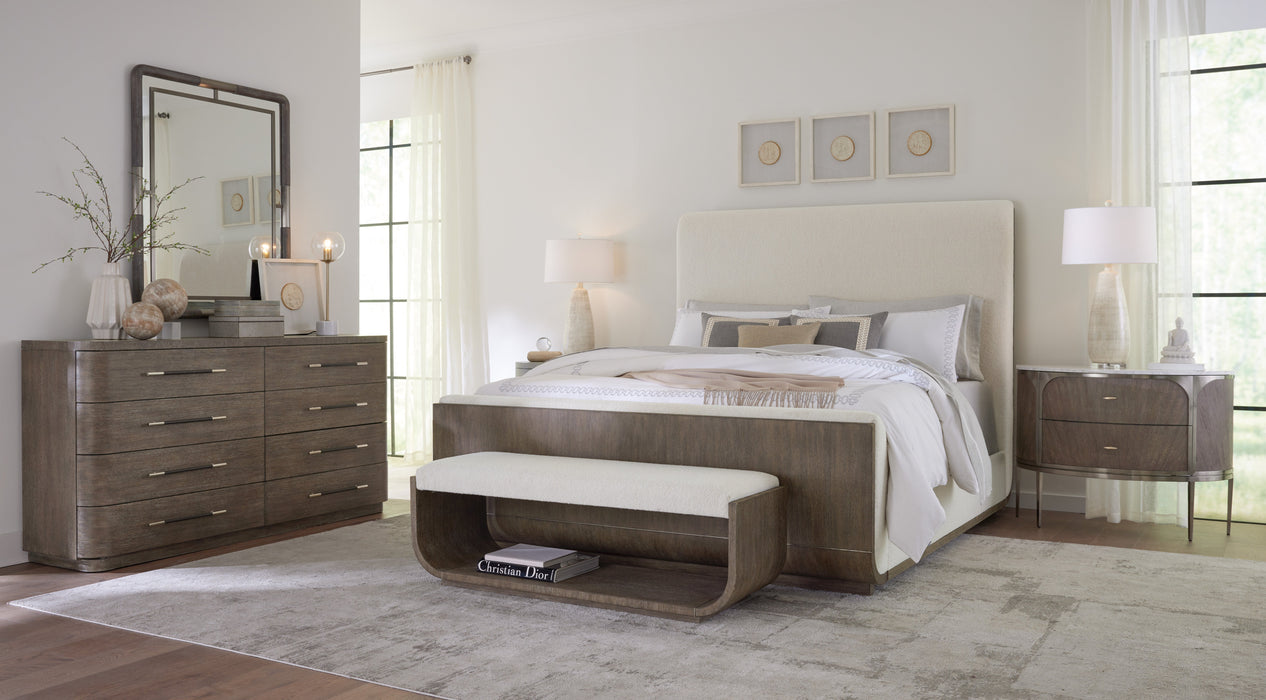 Modern Mood Cal King Upholstered Panel Bed