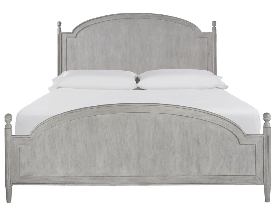 Past Forward Pryce Panel Bed Pearl Silver