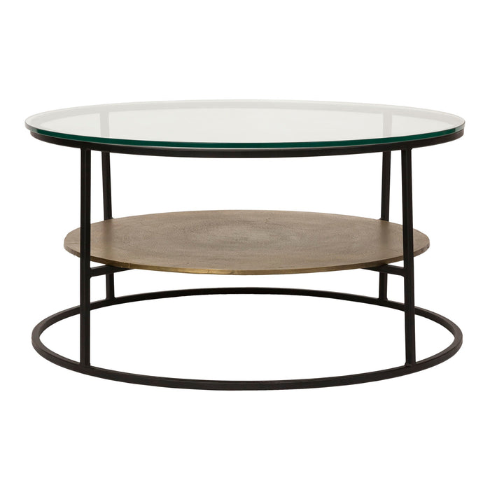 Callie Coffee Table Anitque Brass