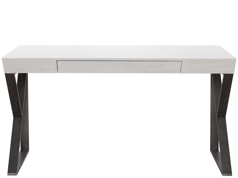 Modern Farmhouse Ronan Writing Desk Pearl Silver