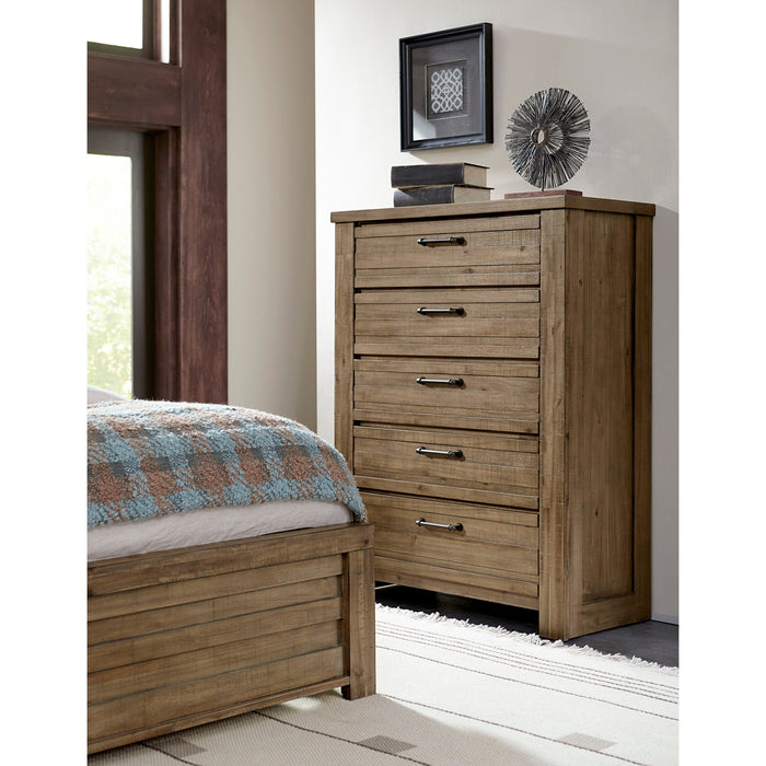 Soho 5 Drawer Chest Brown