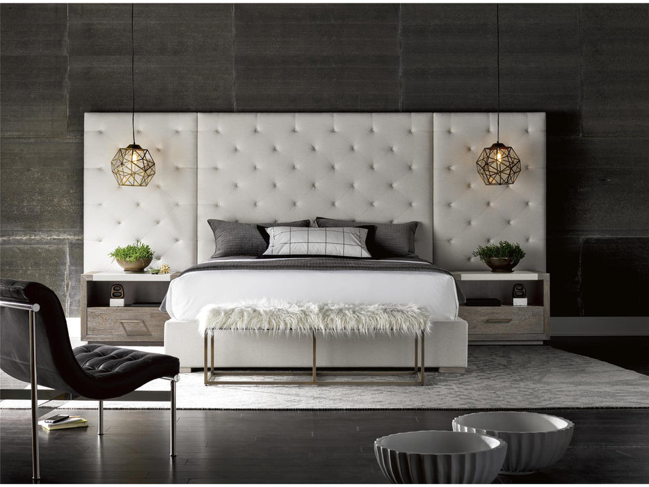 Modern Brando Bed with Panels White
