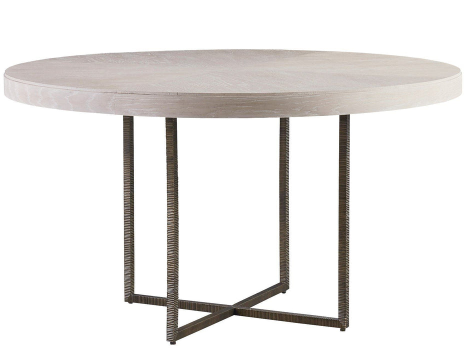 Modern Robards Round Dining Table Light Brown