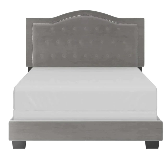 Pixie 60" Queen Bed in Light Grey - Furniture Depot