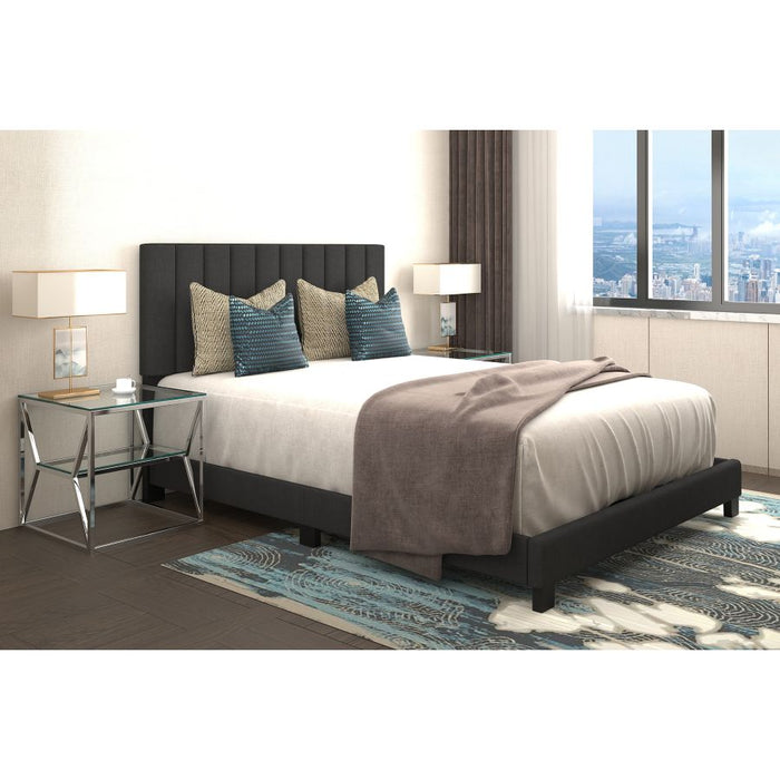 Jedd Upholstered Bed Charcoal