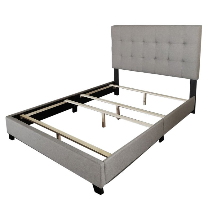 Exton 54" Double Bed in Light Grey