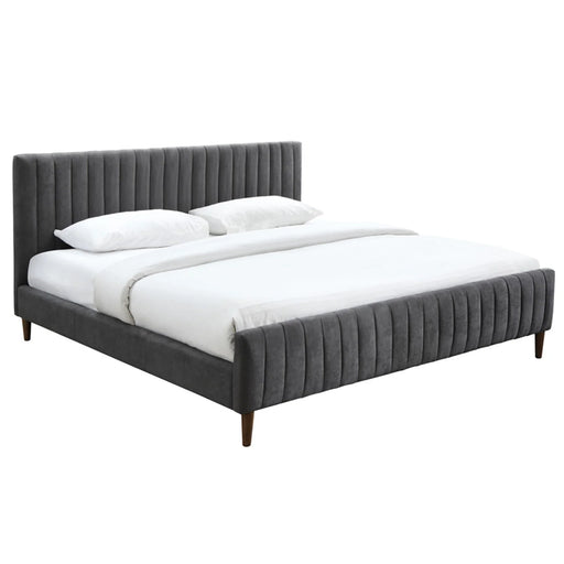 HANNAH-78'' BED-CHARCOAL - Furniture Depot