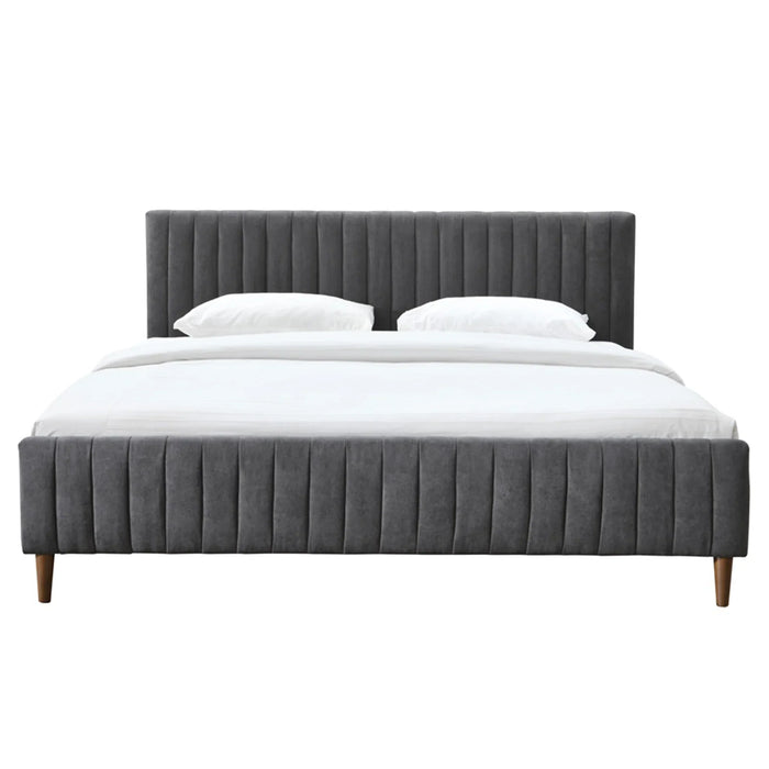 HANNAH-78'' BED-CHARCOAL - Furniture Depot