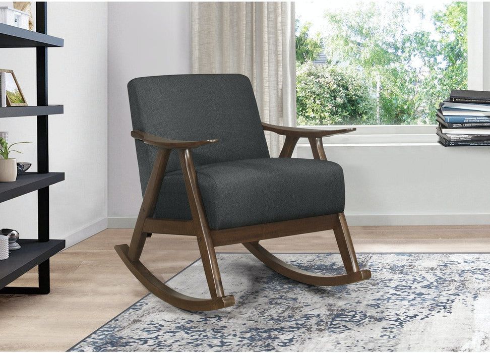 Waithe Rocking Chair- Dark Grey