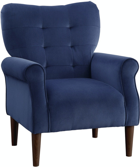 Kyrie Accent Chair - Blue Velvet