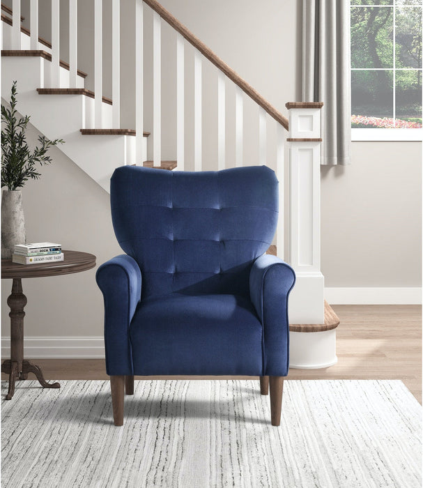 Kyrie Accent Chair - Blue Velvet