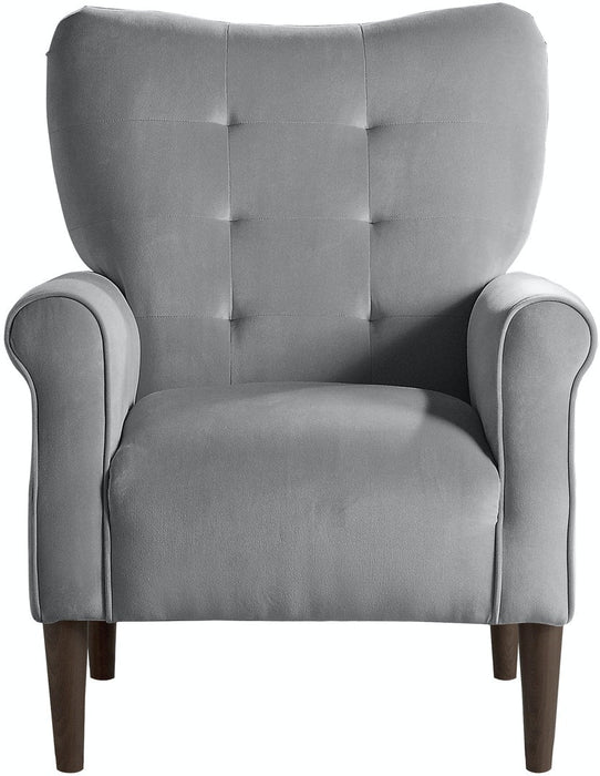 Kyrie Accent Chair - Dark Grey Velvet