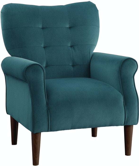 Kyrie Accent Chair - Teal Velvet