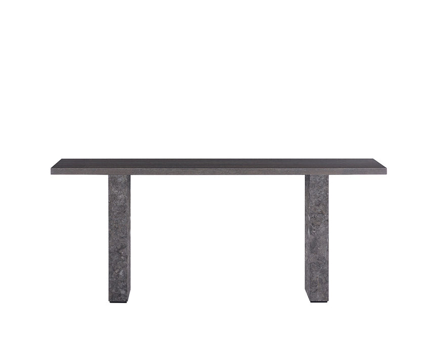 Rebel Console Table Grey Marble / Charcoal Grey