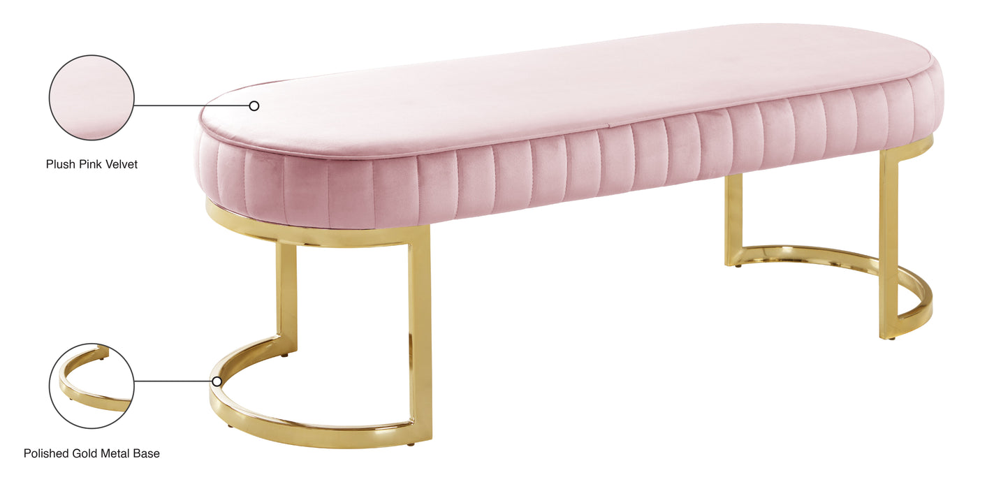 Lemar Velvet Bench - Sterling House Interiors