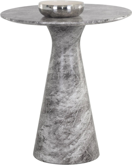 Shelburne Counter Table Marble Look Grey