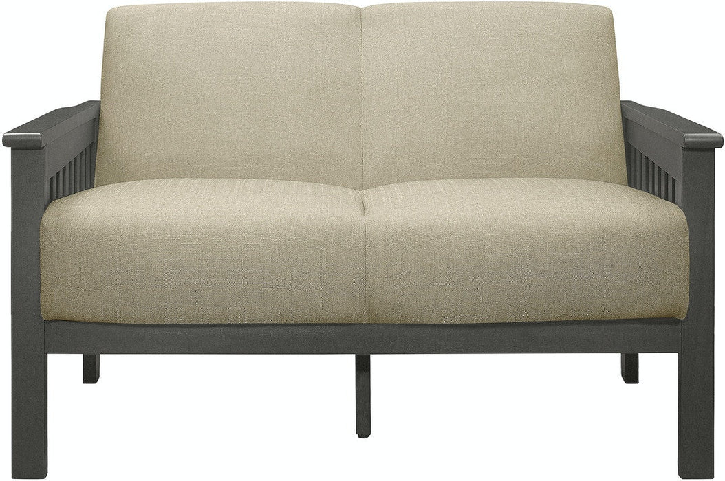 Lewiston Love Seat - Light Brown