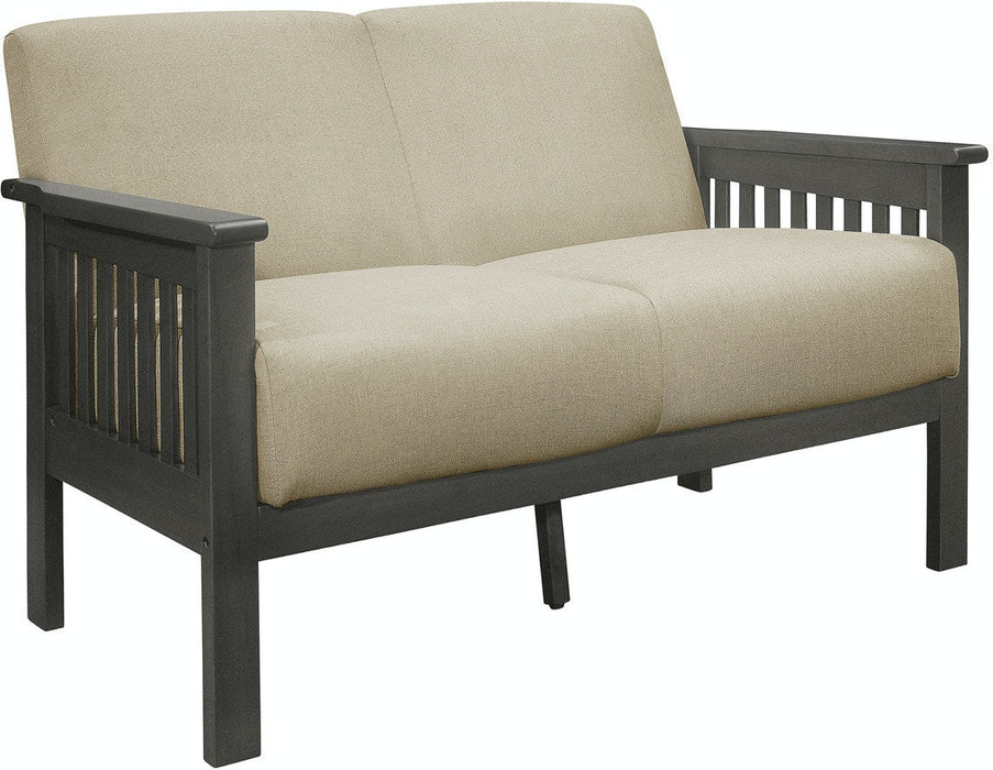 Lewiston Love Seat - Light Brown