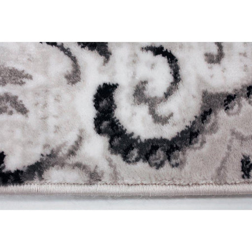 Platinum Venetian Silver Damask Rug - Sterling House Interiors