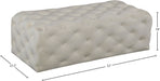 Casey Velvet Ottoman/Bench - Sterling House Interiors