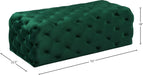 Casey Velvet Ottoman/Bench - Sterling House Interiors