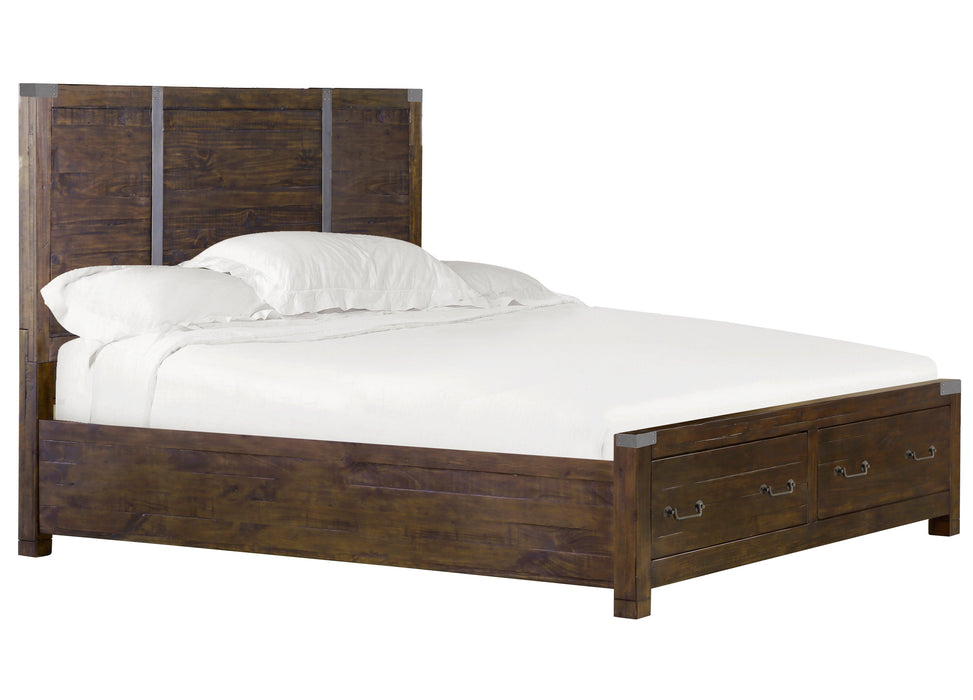 Pine Hill California King Panel Bed With Storage