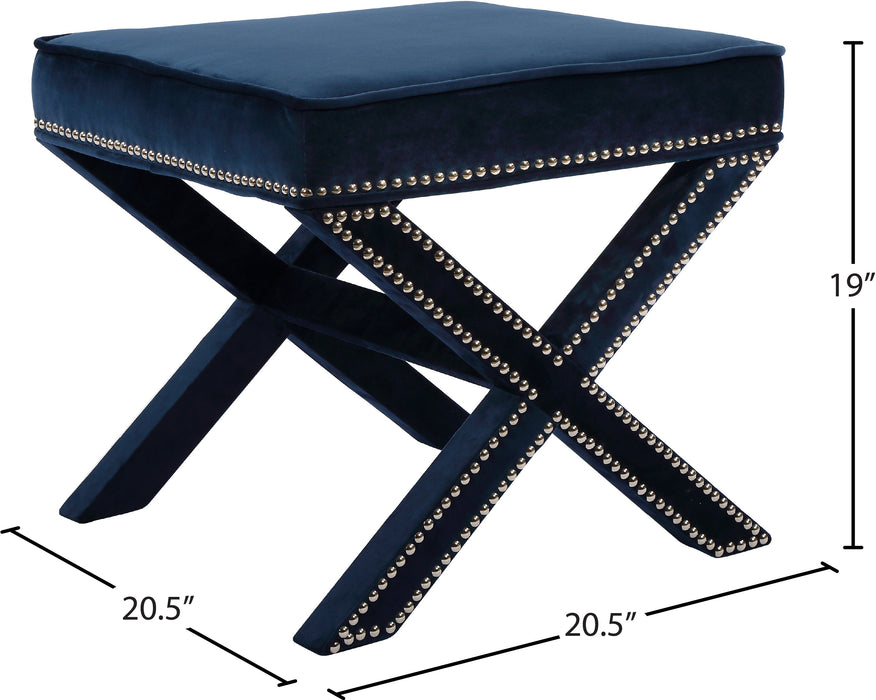 Nixon Velvet Ottoman/Bench - Sterling House Interiors