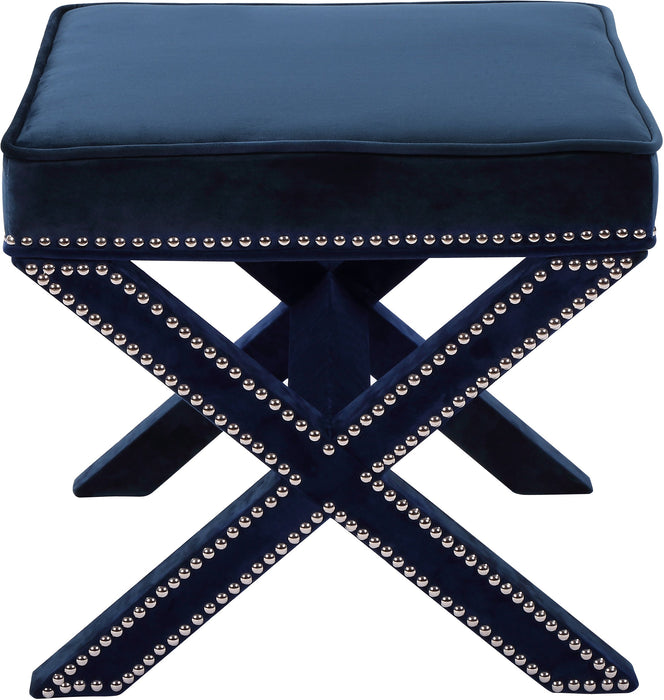 Nixon Velvet Ottoman/Bench - Sterling House Interiors