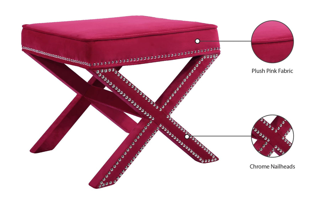 Nixon Velvet Ottoman/Bench - Sterling House Interiors