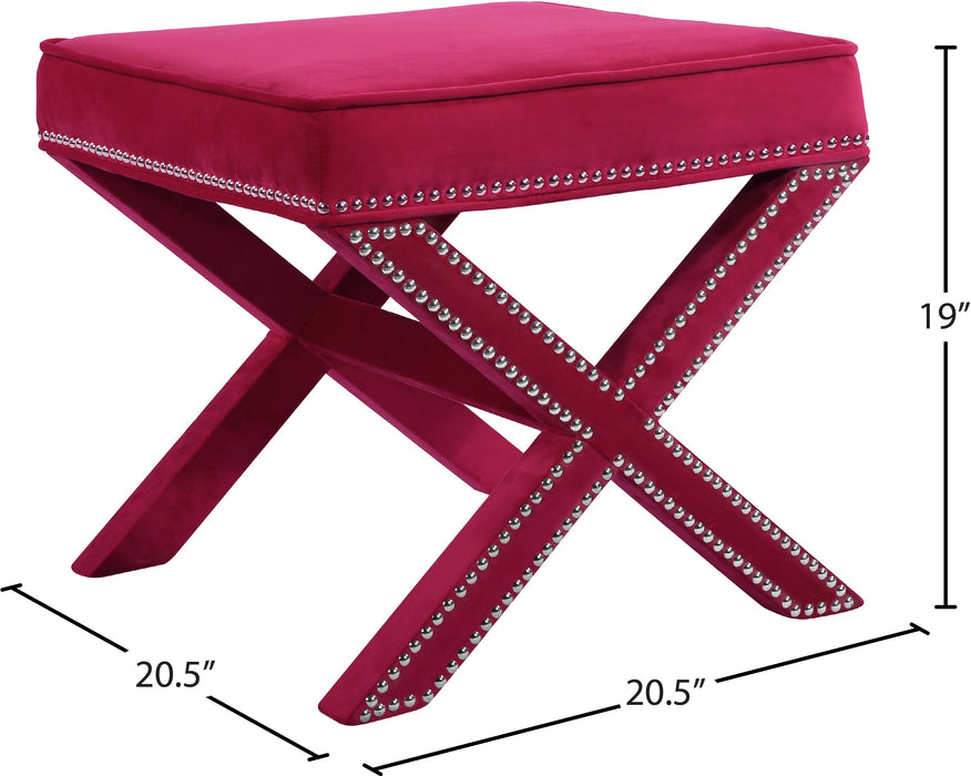 Nixon Velvet Ottoman/Bench - Sterling House Interiors