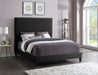 Harold Queen Black Velvet Bed - Sterling House Interiors