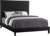 Harold Queen Black Velvet Bed - Sterling House Interiors