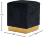 Jax Velvet Ottoman/Stool - Sterling House Interiors
