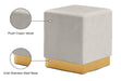 Jax Velvet Ottoman/Stool - Sterling House Interiors