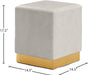 Jax Velvet Ottoman/Stool - Sterling House Interiors