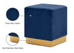 Jax Velvet Ottoman/Stool - Sterling House Interiors