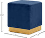 Jax Velvet Ottoman/Stool - Sterling House Interiors